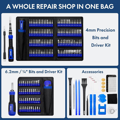 XOOL 200 in 1 Schraubendreher Set Magnetisch Mini Reparatur