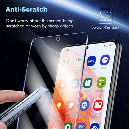 2+2 Stück Schutzfolie Samsung Galaxy S21 5G 9H Härte Glas HD