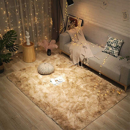 Weicher Shaggy Teppich Anti-Rutsch 230x300cm Flauschig Bunt