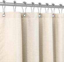 Leinen Duschvorhang Metallringe Anti Schimmel Textil Wasserdicht