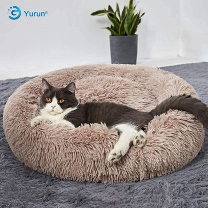 Rundes Hundebett Donut – Weiches Kissen für Hunde & Katzen