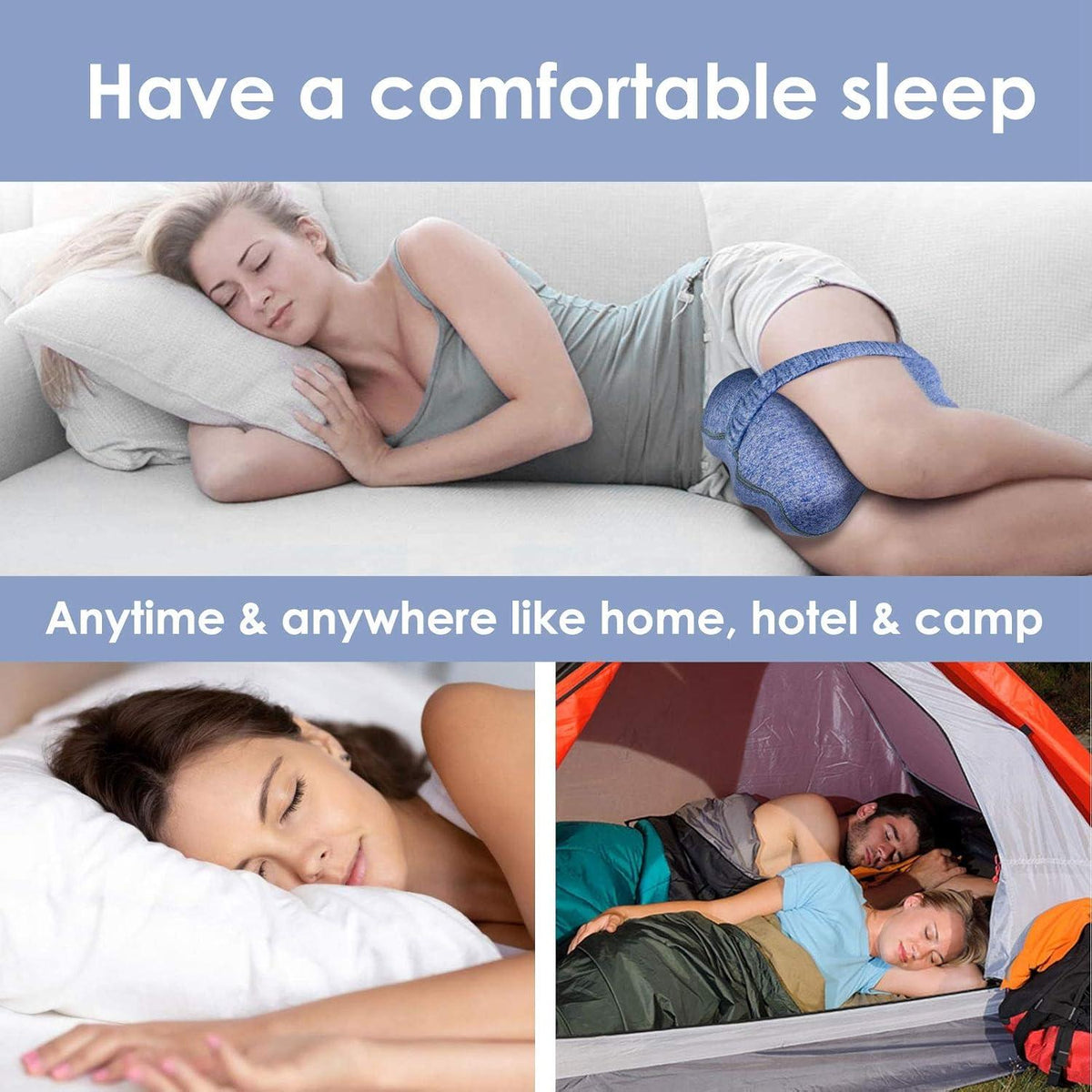 Orthopädisches Memory Foam Kniekissen zur Schmerzlinderung
