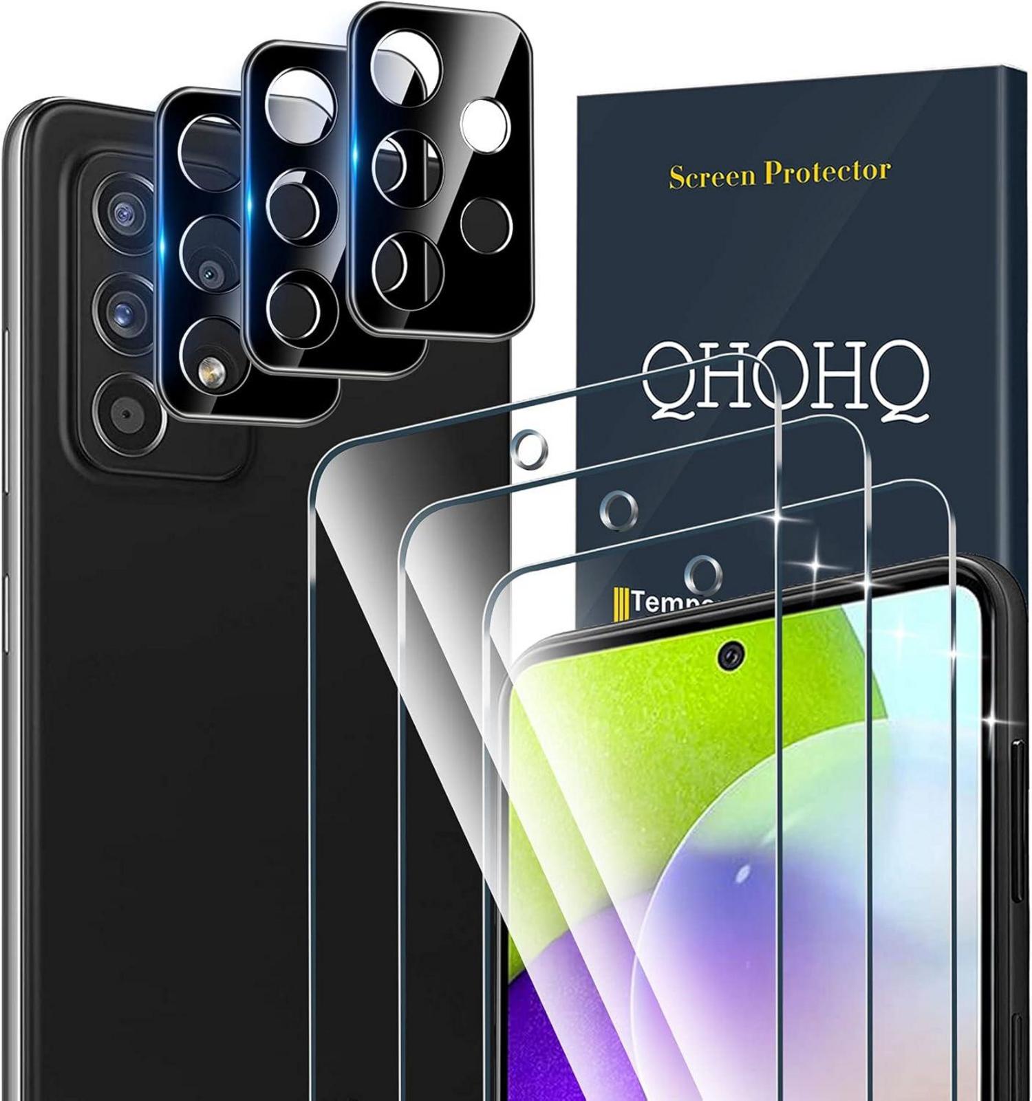 Panzer Schutz Glas Samsung Galaxy A52S 5G Display & Kamera