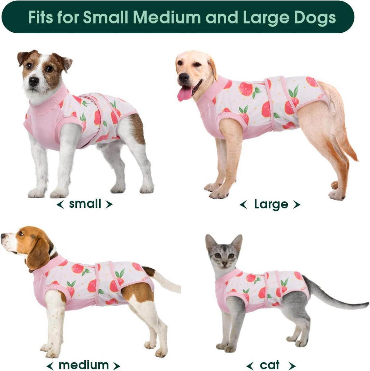 Hundebody Op Kastration Rüde Hündin Leckschutz Rosa XXL