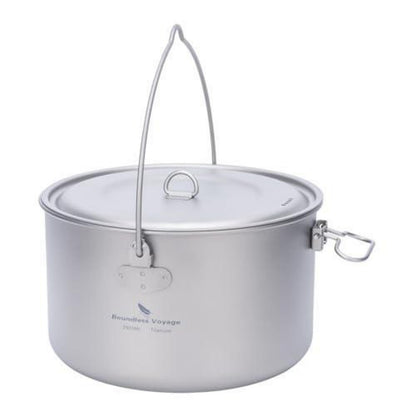 Titantopf mit Deckel – Camping Kochgeschirr Ultraleicht 750ml-1300ml