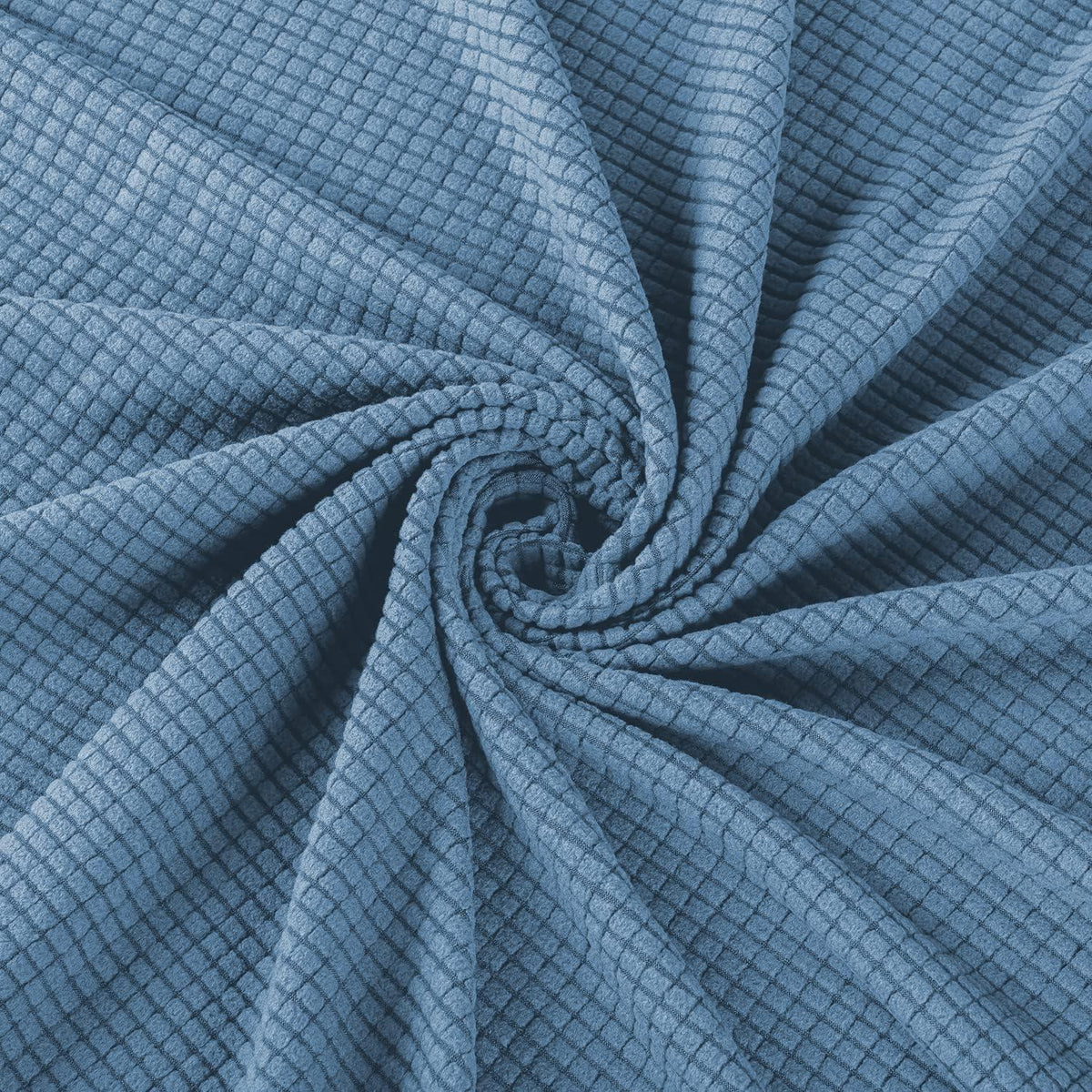 Ohrensesselüberzug 2-teilig Jacquard Denimblau