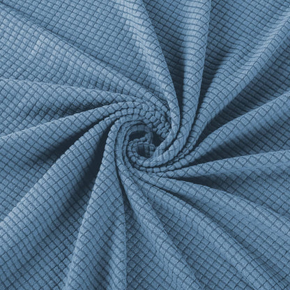 Ohrensesselüberzug 2-teilig Jacquard Denimblau