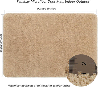 Mikrofaser Fußmatte Schmutzfangmatte Rutschfest Waschbar 60x90