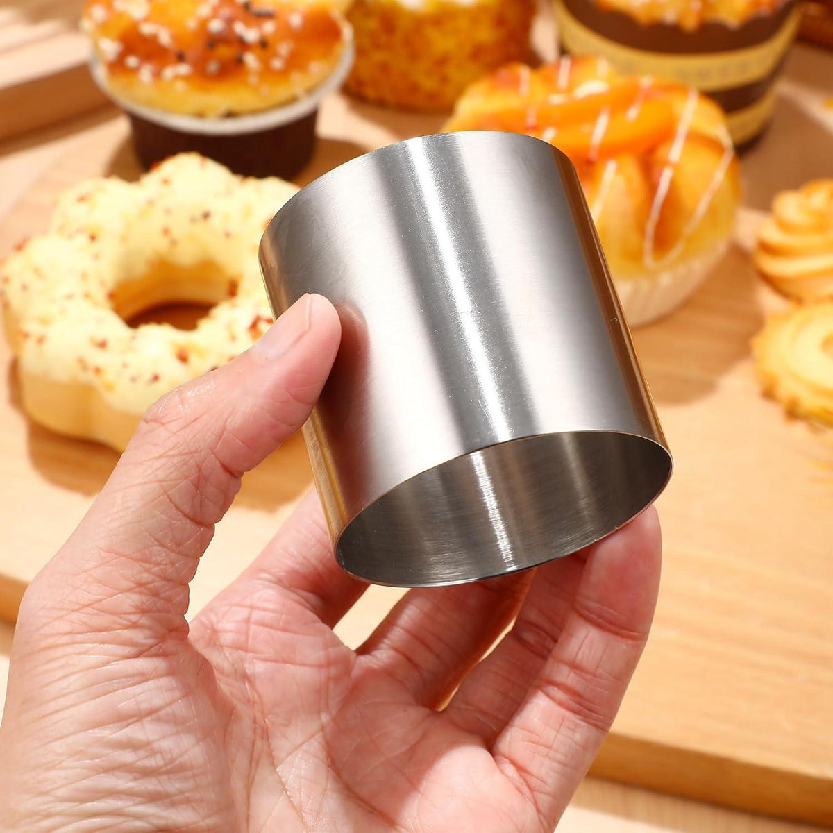Tortenring Set Dessertringe Klein Backzubehör Kuchen 8Stück 5x5cm