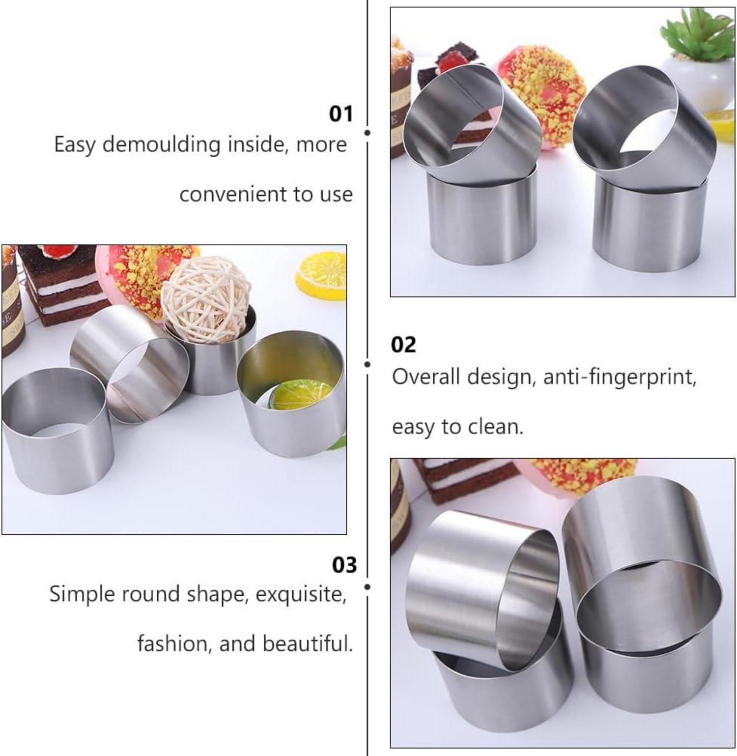 Mousse Ringe Dessertring Set Speisering Mini Tortenring Kuchenform