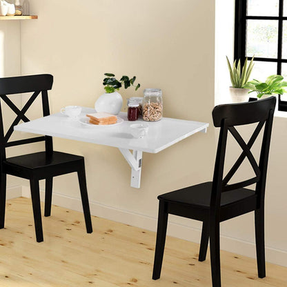 Klappbarer Wandtisch – Platzsparender Esstisch & Schreibtisch Weiß