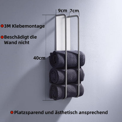 Gästehandtuchhalter gebürstetes Nickel 40cm, selbstklebend