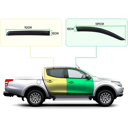 Windabweiser für L200 Triton & Fullback 2015-2024 Doppelkabine