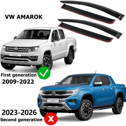 Windabweiser Rauchgrau VW Amarok 2009-2022 Doppelkabine