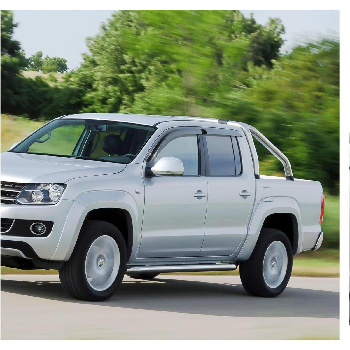 Windabweiser Rauchgrau VW Amarok 2009-2022 Doppelkabine