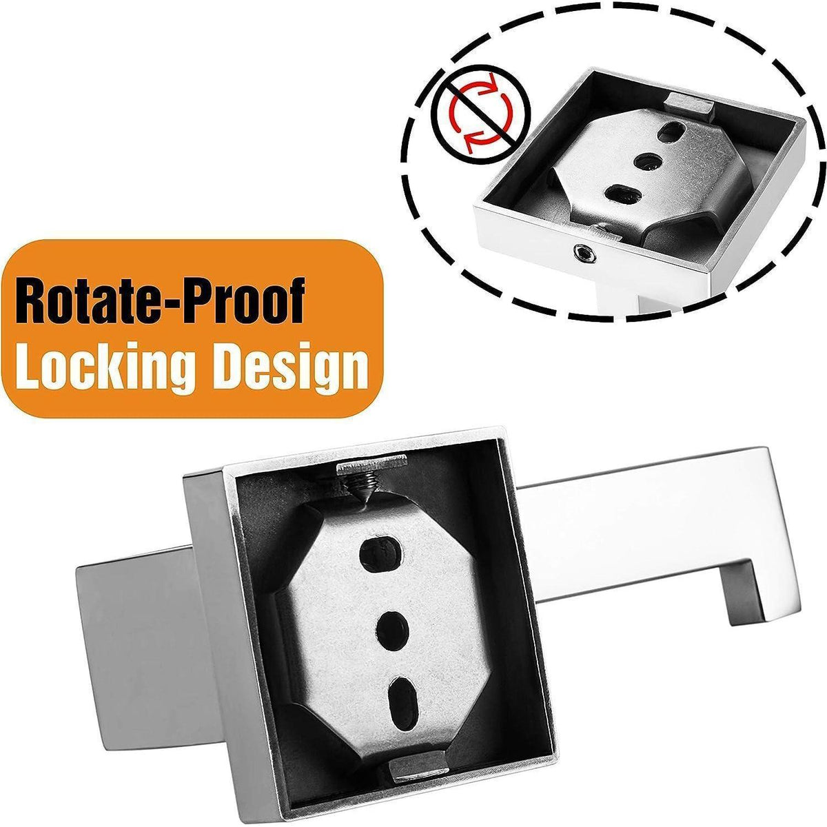 Edelstahl Toilettenpapierhalter Chrom, Rostfrei, Bohren