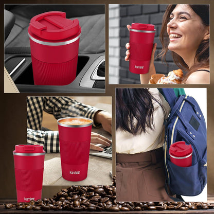 Isolierbecher KETIEE Kaffee-to-go 510ml Thermo Rot