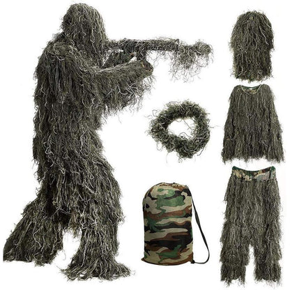 Ghillie Camouflage Anzug Set Jagd Wald Wüste Tarnkleidung