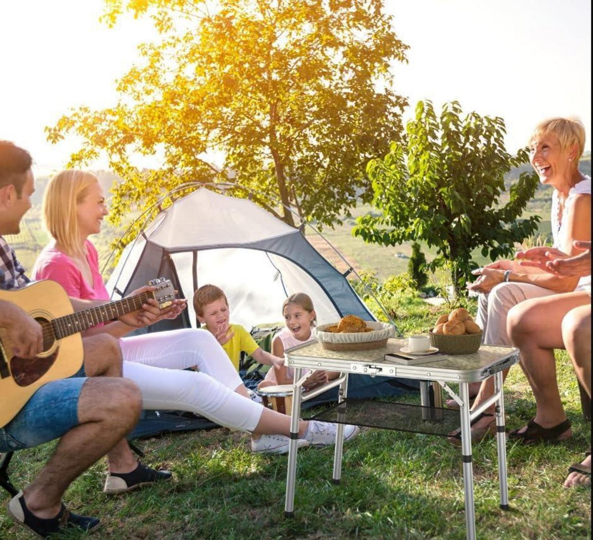 Sportneer Campingtisch Aluminium höhenverstellbar klappbar