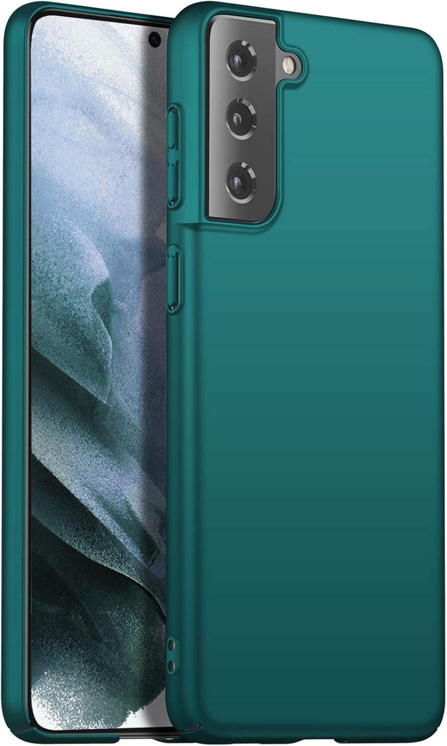 Samsung S21 5G Hülle - Dünn Schlank Anti-Scratch Hardcase Grün 6,2 Zoll