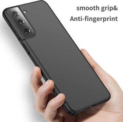 ORNARTO Samsung S21 5G Hülle 6,2 Zoll Schwarz Mattes Hardcase