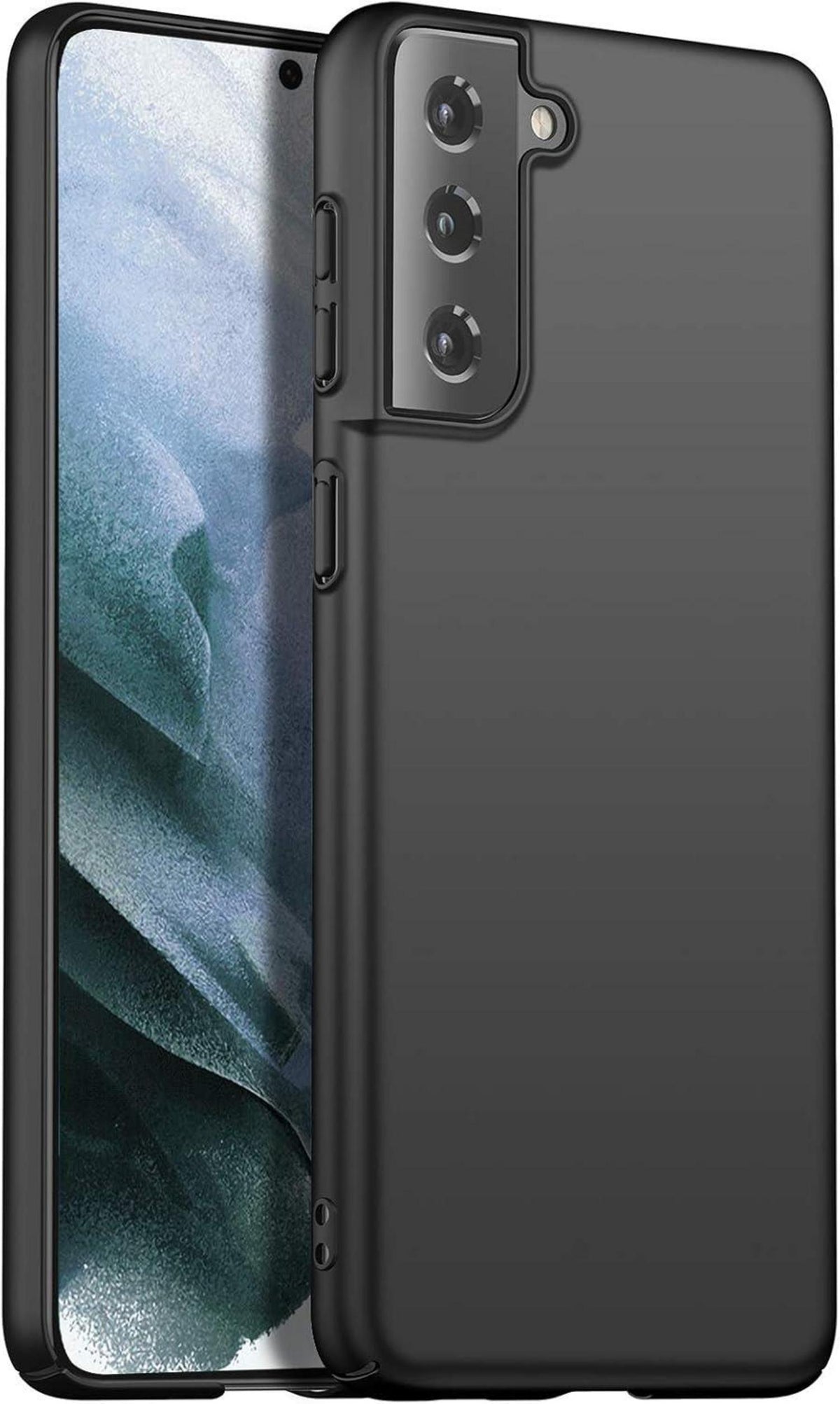 Schwarze Dünne Samsung S21 5G Hülle 6,2 Zoll Anti-Scratch Hardcase