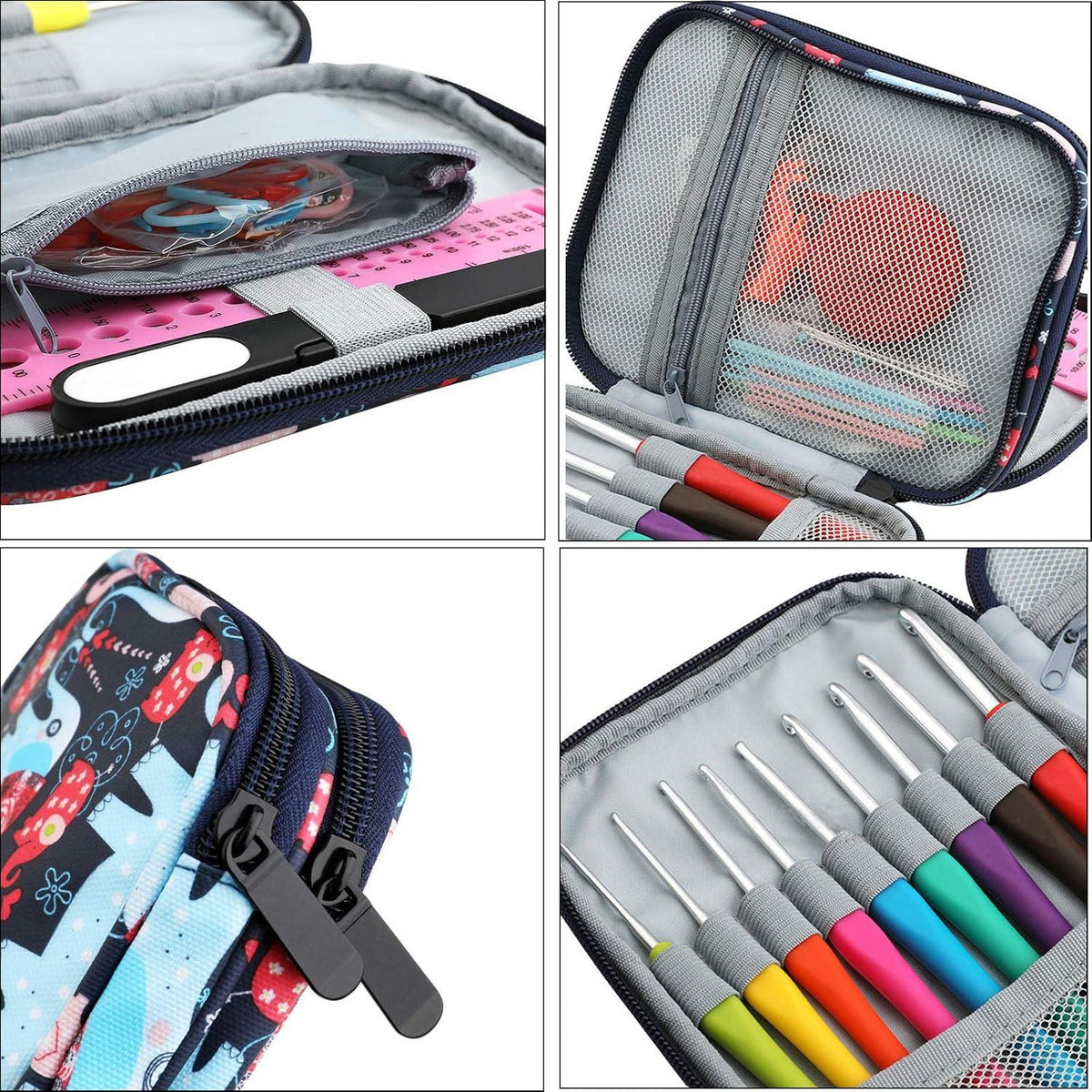 103er Häkelset Zubehör Kit mit Tasche für Anfänger und Profis