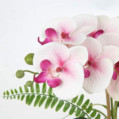 Künstliche Orchideen Phalaenopsis Bonsai Kunstblumen Deko