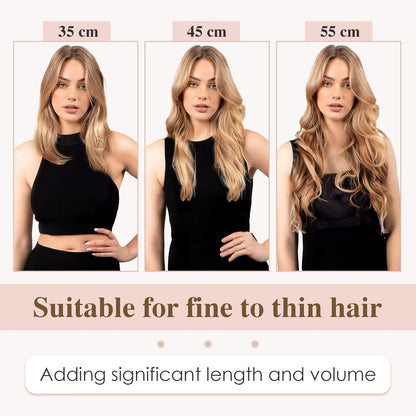 Blond Tape Extensions Echthaar 40 Stück 45 cm Remy