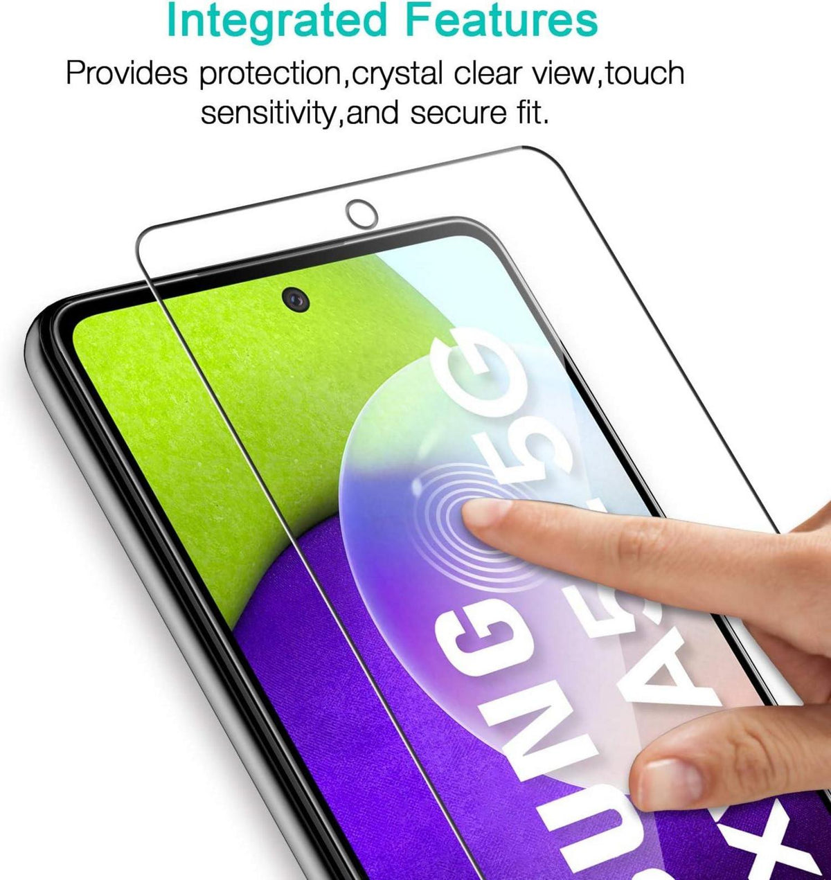 Displayschutzfolie 3 Stück Samsung Galaxy A52 4G/5G 9H HD Klar Blasenfrei