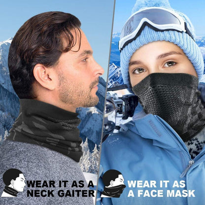 Winter Halswärmer & Sturmhaube – Schwarz