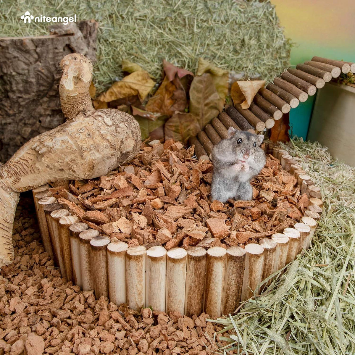 Niteangel Natürliches Kokosnuss-Hamster-Einstreu 4l für