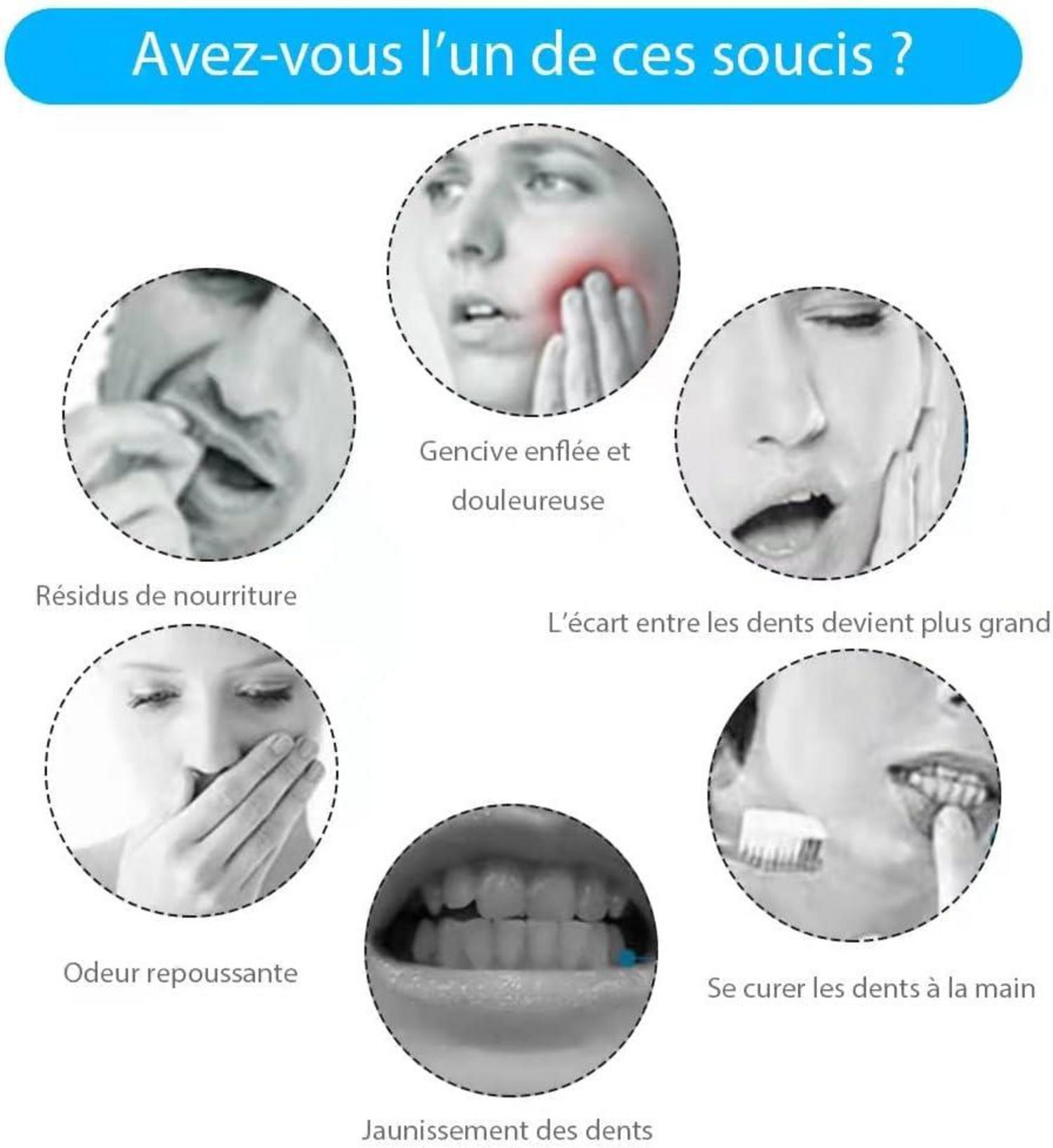 Zahnseide Stick Minze Aktivkohle 200Stk Dental Sticks Zahnpflege Set