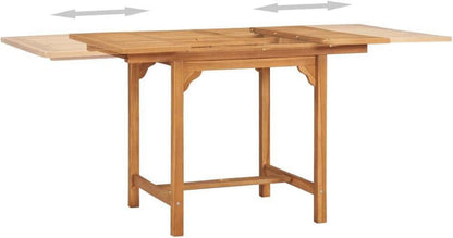 vidaXL Teak Massiv Gartenmöbel Set 5-TLG. Sitzgruppe