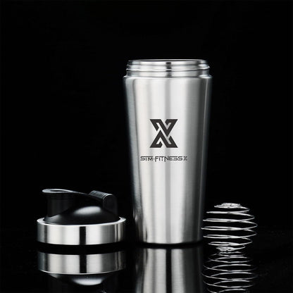 Edelstahl Shaker 700ml Sport Fitness Gym Yoga Mixer Bottle