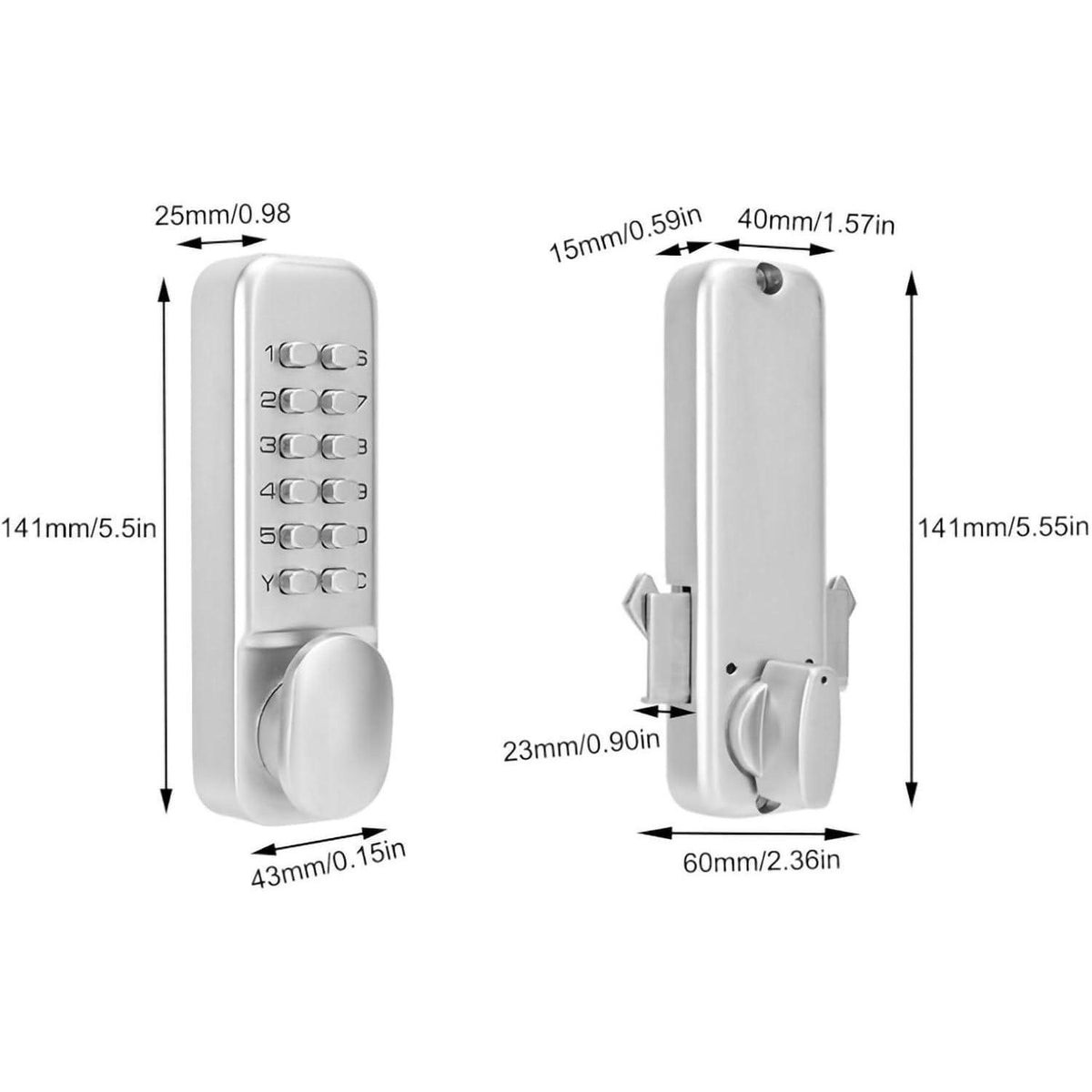 Mechanisches Zahlenschloss 11-Ziffern – Keyless Zugang für Tür & Schrank