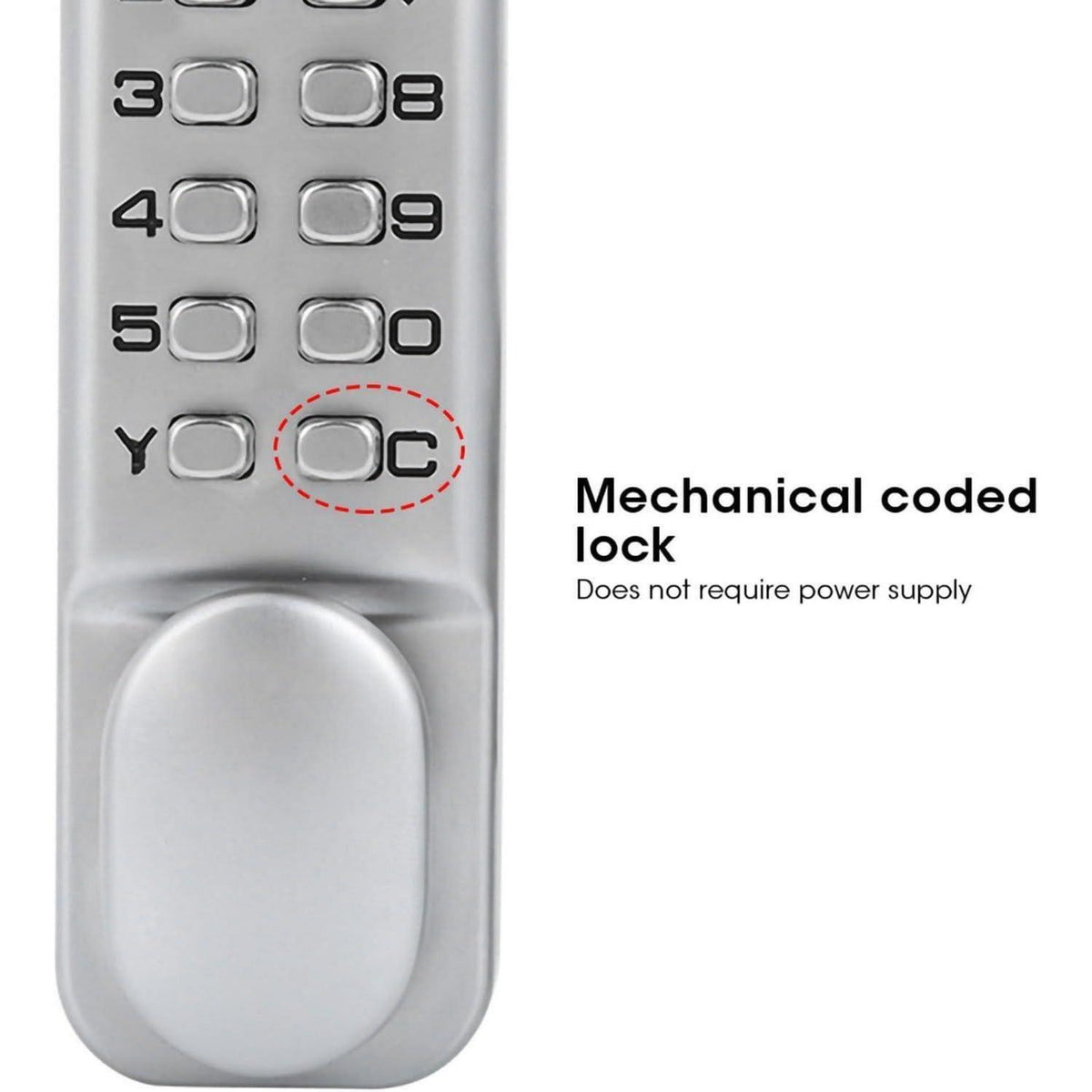 Mechanisches Zahlenschloss 11-Ziffern – Keyless Zugang für Tür & Schrank