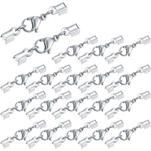 20x Edelstahl Karabinerverschlüsse für Schmuck & Lederbänder