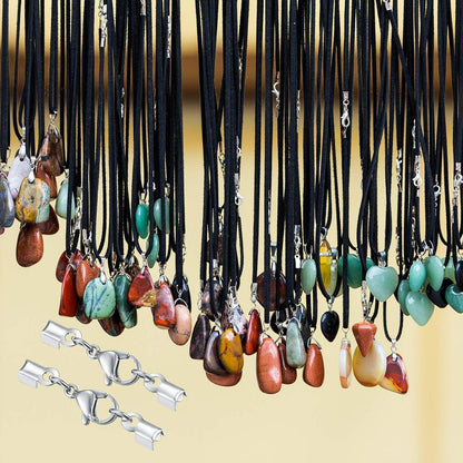 20x Edelstahl Karabinerverschlüsse für Schmuck & Lederbänder