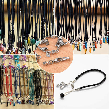 20x Edelstahl Karabinerverschlüsse für Schmuck & Lederbänder