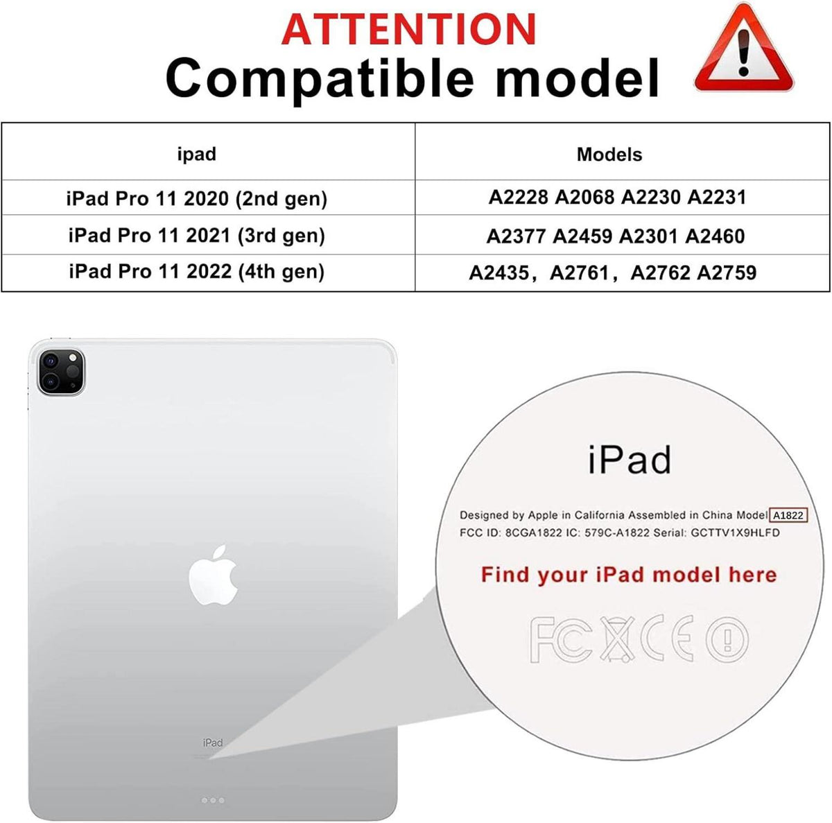 SPARIN iPad Pro 11 Zoll Schutzfolie Set - 4 Stück 9H