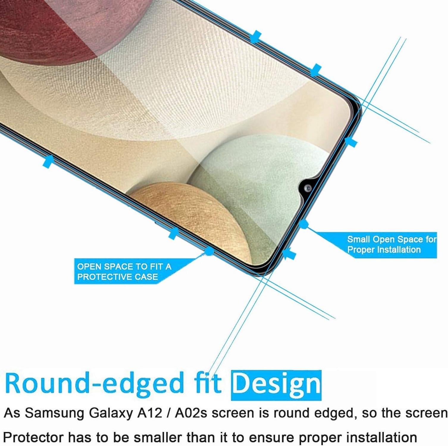 Panzer Schutz Glas Samsung Galaxy A12 HD 9H Ultra-klar