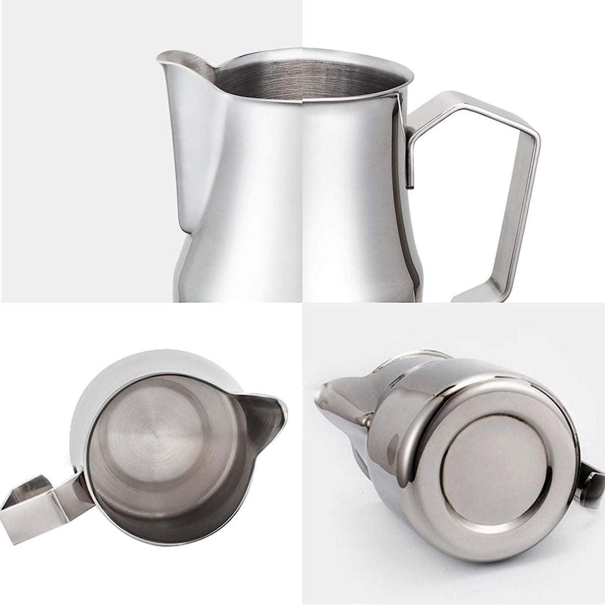 Milchkännchen Edelstahl 450ml Espresso Latte Art Cappuccino Tasse