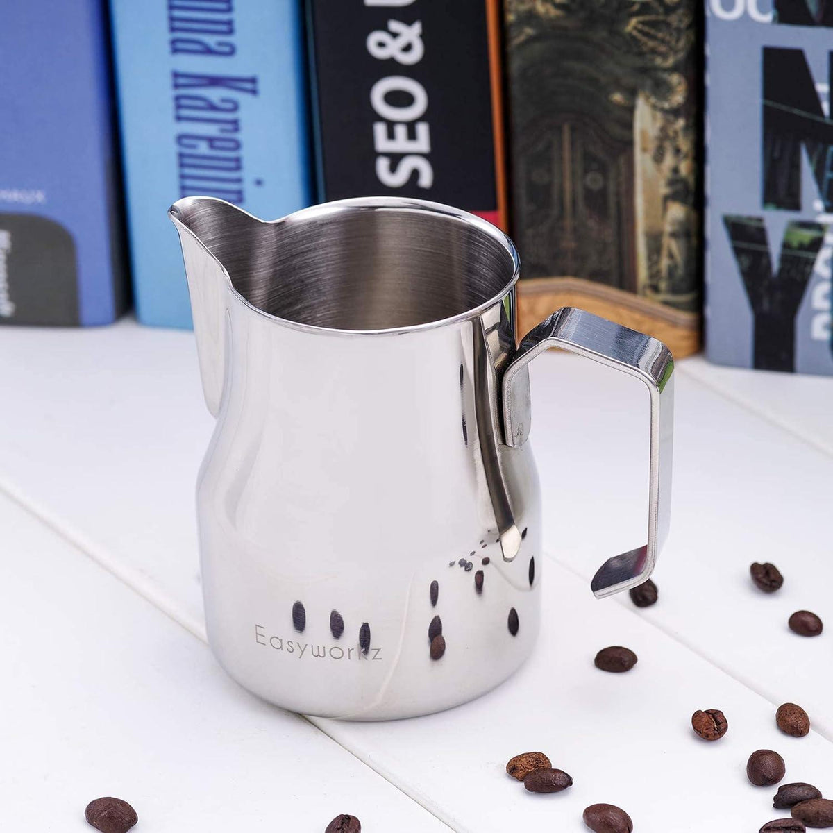 Milchkännchen Milchaufschäumer 350ml Edelstahl Latte Art Tasse