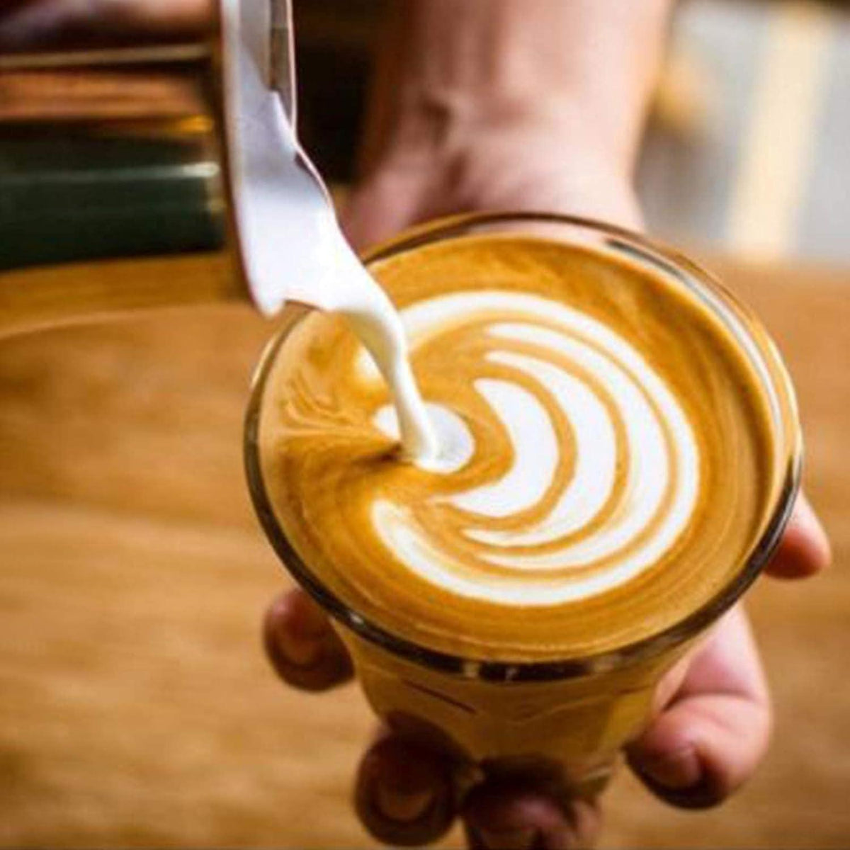 Milchaufschäumkrug Edelstahl Espresso Kaffee Latte Cappuccino 350ml