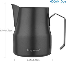 Milchaufschäumkrug Edelstahl 450ml Espresso Kaffee