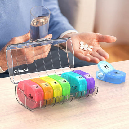 Tablettenbox 7 Tage Pillendose 2 Fächer