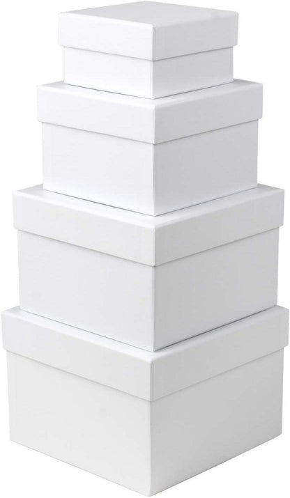 Aufbewahrungsbox 4er Set Geschenkbox Pappschachteln