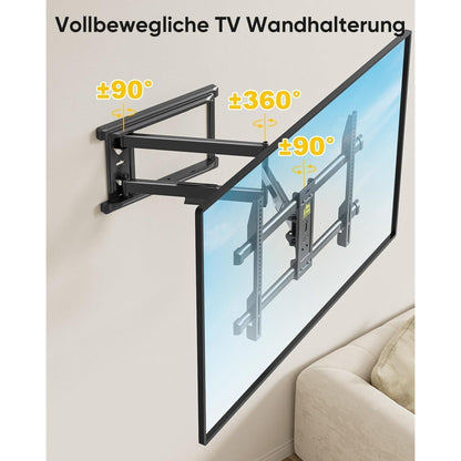 TV Wandhalterung 765mm Arm Schwenkbar Neigbar für 37-75 Zoll