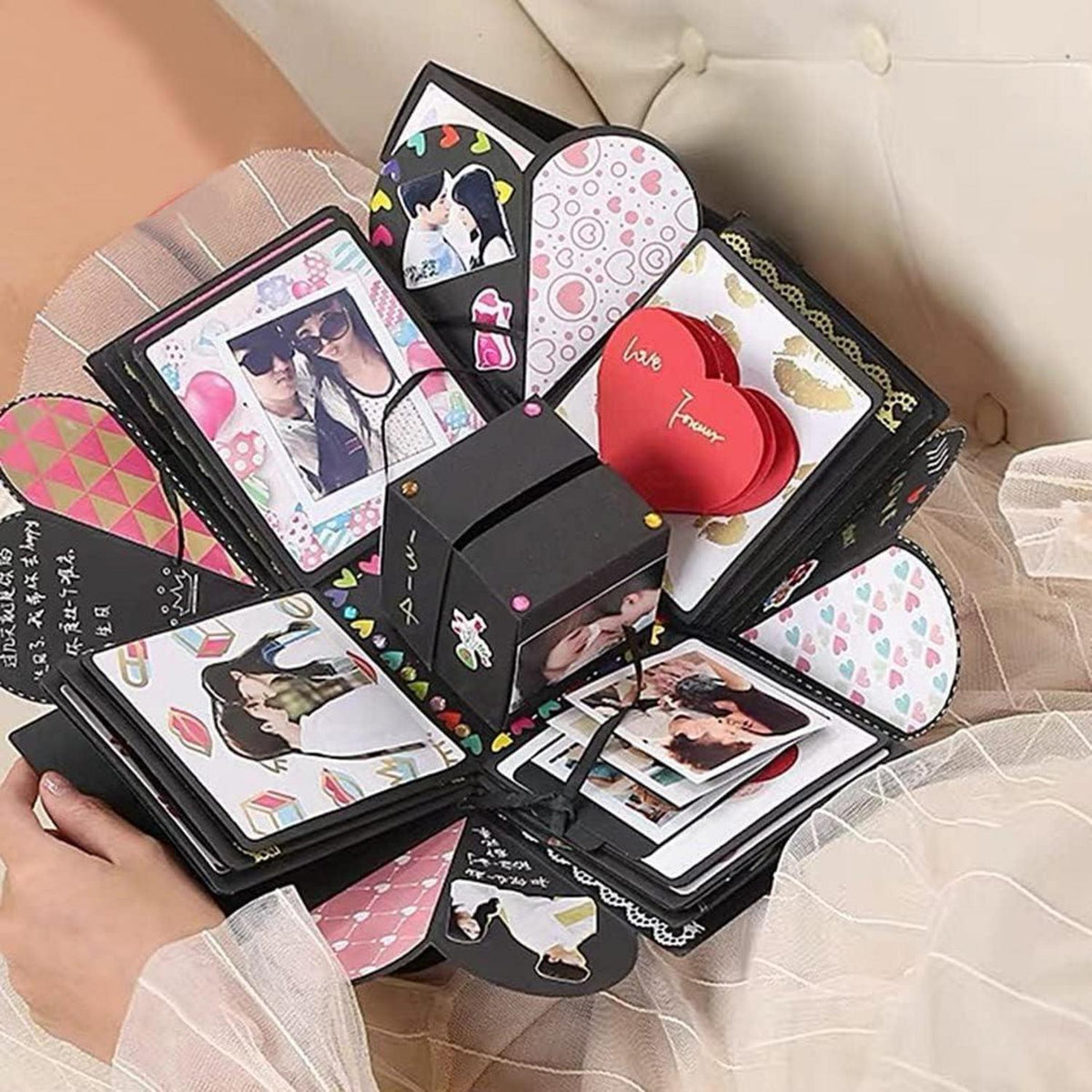 Überraschung Explosion Box DIY Fotoalbum Geschenk Scrapbook Geburtstag Hochzeit